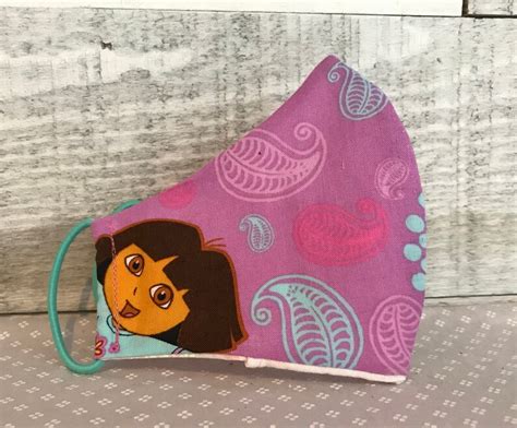 Childrens Dora The Explorer Face Mask Olson Style With A Etsy