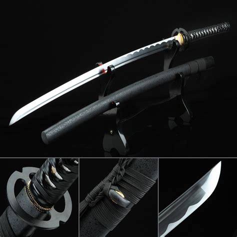 Handmade Carbon Steel Black Shadow Theme Real Japanese Katana Swords