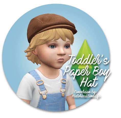 Ts4 Toddlers Paper Boy Hat Conversion History Lovers Sims Blog