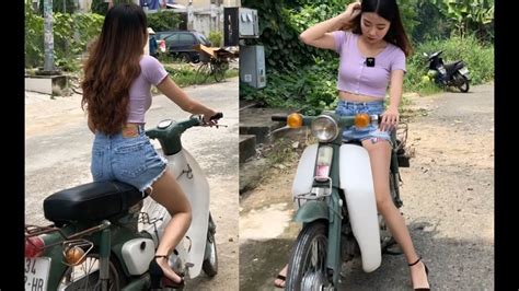 ⚡️ code 32 ️ girl kickstart honda cub 50 japan revv ride youtube