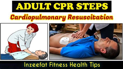 Adult Cpr Steps For Save A Life Cardio Pulmonary Resuscitation Steps First Aid For Heart