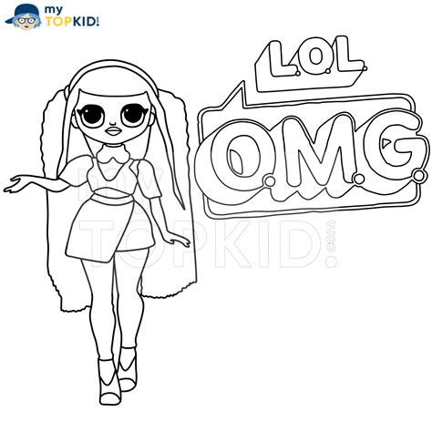 Lol Surprise Omg Dolls Coloring Page Print New Dolls Coloring Home