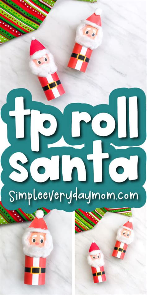 Easy Toilet Roll Santa Craft For Kids Free Template