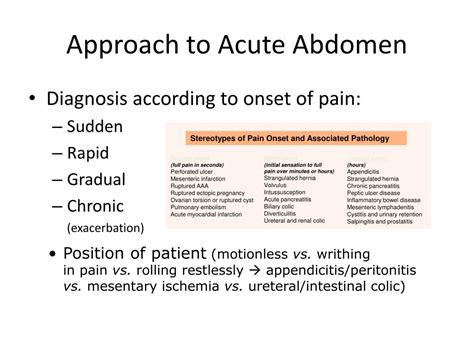 Ppt The Acute Abdomen Powerpoint Presentation Free Download Id4884155