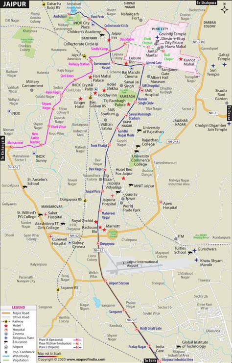 Jaipur City Map