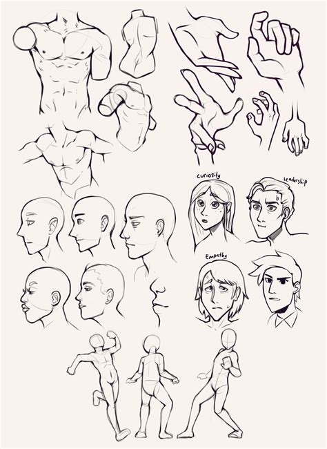 Drawing Drill 19 Expressions Hands Torsos Profiles And Gestures