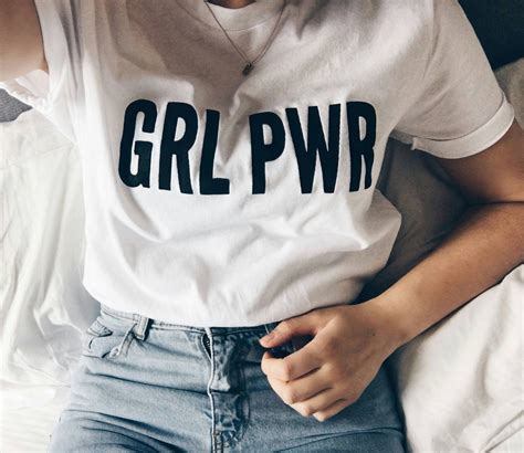 Girl Power T Shirt Feminist Shirt Grl Pwr Shirt Feminism Etsy