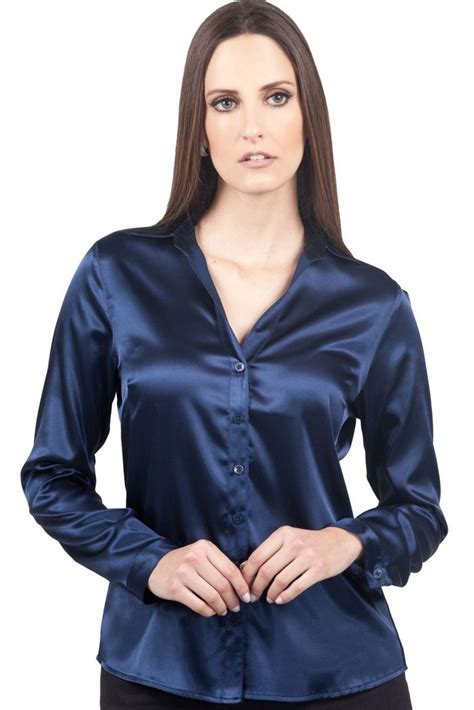 midnight blue satin blouse 1000 satin top blouses satin blouses satin blouse