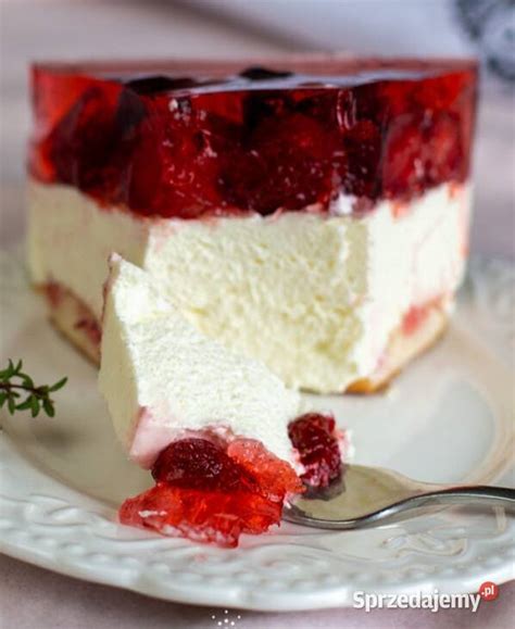 Domowe ciasta tort malinowa chmurka beza sernik Białogard Sprzedajemy pl