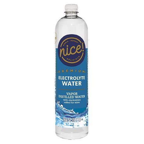 What are the best bottled water brands to best alkaline water: Nice! Premium Electrolyte Water Bottle | Walgreens