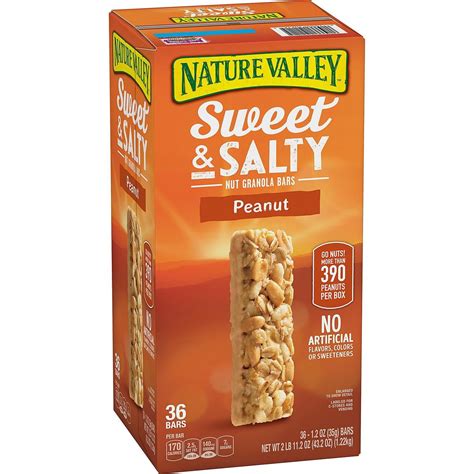 Product Of Nature Valley Sweet And Salty Peanut Granola Bars 12 Oz 36