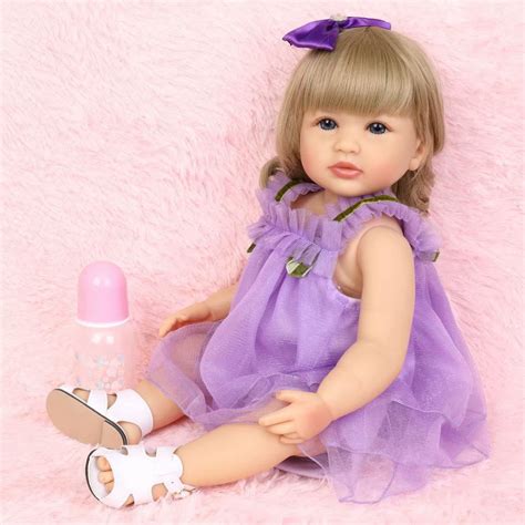 22 Inches Reborn Baby Dolls Full Body Silicone Reborn Baby Dolls Girl