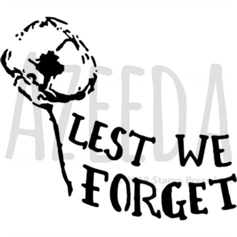 A5 Lest We Forget Poppy Wall Stencil Template Ws00024544 For Sale