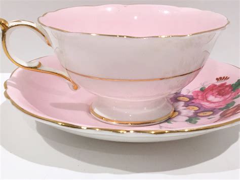 Antique Paragon Tea Cup And Saucer Pink Paragon Cups Double Warranty Paragon Vintage Tea