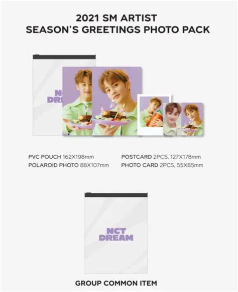 NCT DREAM SMTOWN Official Goods 2021 Season S Greetings Photo Pack 2