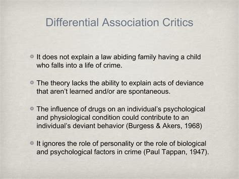 Differential Association Theory Cunningham Ppt