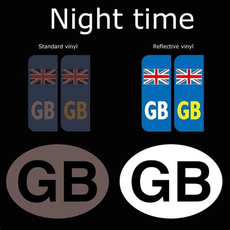 This replaced the previous 'euro' plate, which showed the stars of the. Road Legal GB United Kingdom Symbol Car REFLECTIVE Vinyl ...