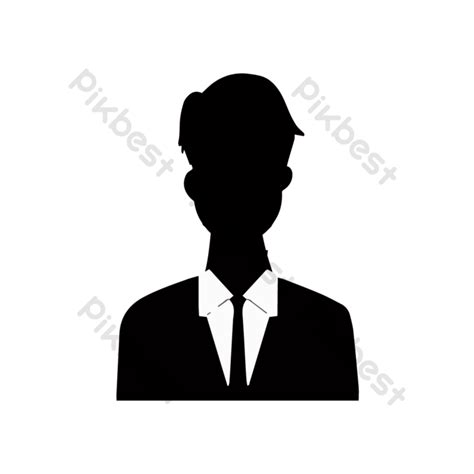 Business Men Silhouette Avatar Png Images Eps Free Download Pikbest