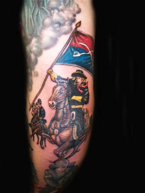 History Of Tattoos Civil War Cavalry Soldier Tattoo Design Cavalry