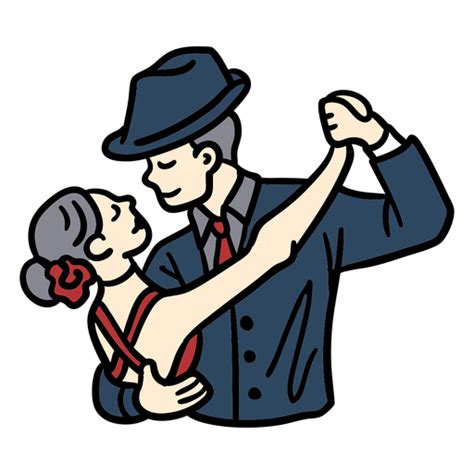 Couple Dancing Tango Hand Drawn Transparent Png And Svg Vector File