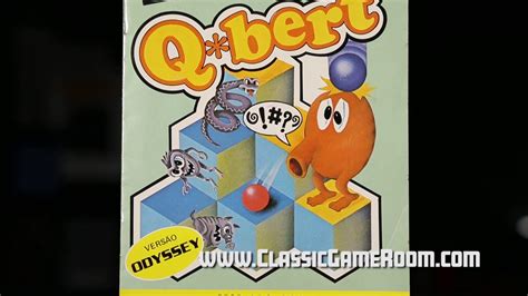 Classic Game Room Qbert Review For Magnavox Odyssey 2 Youtube