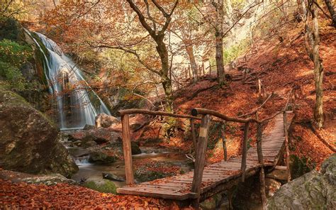 Hd Waterfall Autumn Wallpapers Wallpaper Cave