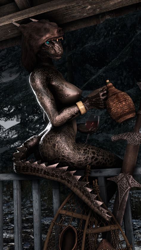 Rule 34 3d Alcohol Argonian Beverage Big Breasts Breasts Female