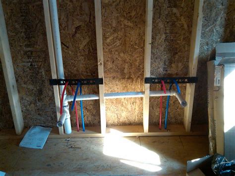 Gravity provides a push, known as fall or slope, that moves waste down the pipes. Not Quite a Teardown...: Plumbing Progress - PEX bathroom ...