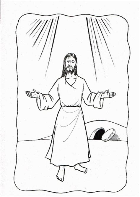 Jesus Has Risen Coloring Page Coloring Pages