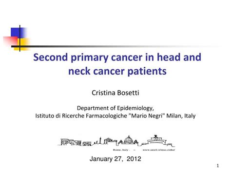 Ppt Second Primary Cancer In Head And Neck Cancer Patients Powerpoint