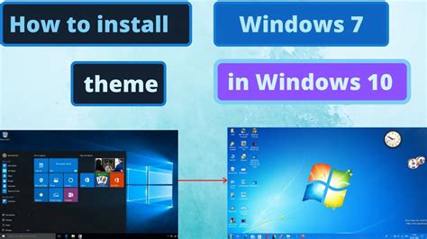 How To Install Windows 7 Theme In Windows 10 Youtube