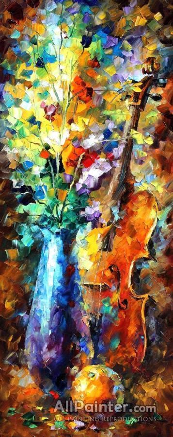 Leonid Afremov The Music Of Violin Oil Painting Reproductions For Sale