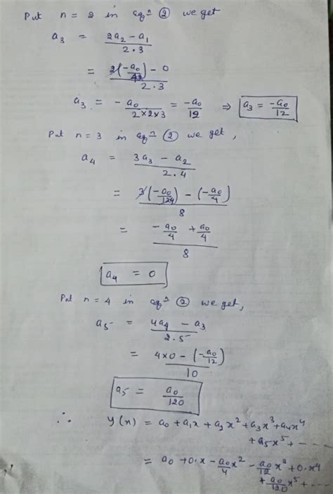 solve the initial value problems by a power series x 2 y xy y 0 4 homeworklib