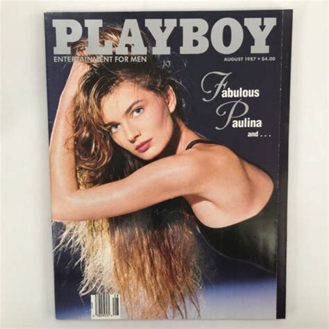 Playboy Magazine August Cover Paulina Porizkova Playmate Sharry Konopski Ebay