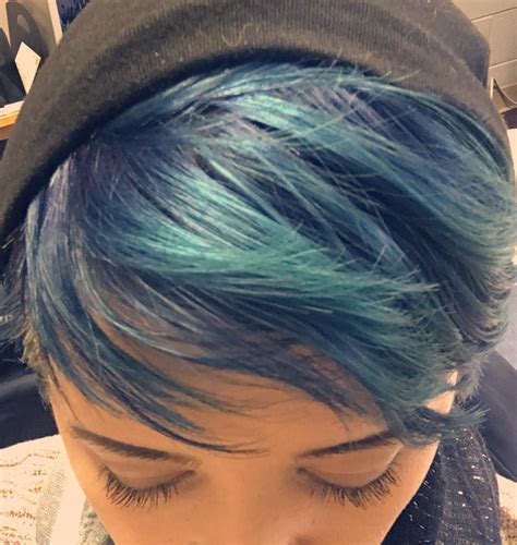 My Navy Blue Hair Has Faded Into An Awesome What Im Calling Scarab