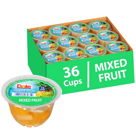 36 Cups Dole Fruit Bowls Mixed Fruit In 100 Fruit Juice 4 Oz
