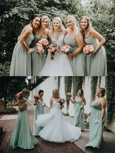 Mismatch 3 Styles Sage Green Bridesmaid Dresses For Wedding Party