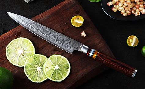 6 Inch Utility Paring Knife Fanteck Chef Knife Damascus Stainless
