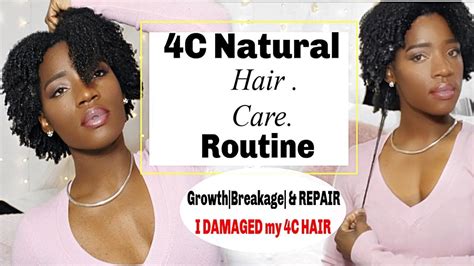 4c Natural Hair Care Routine4 Years 4c Hair Damage Growth And Repair