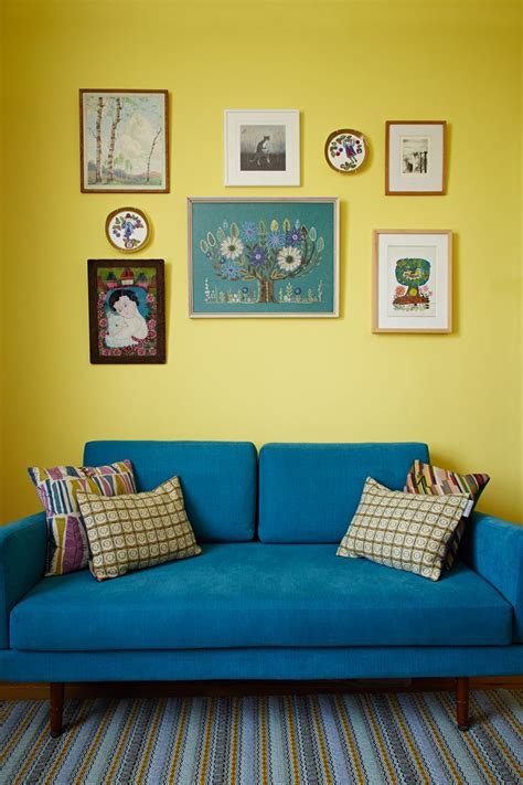 14 Incredibly Colourful Period Homes Yellow Walls Living Room Living
