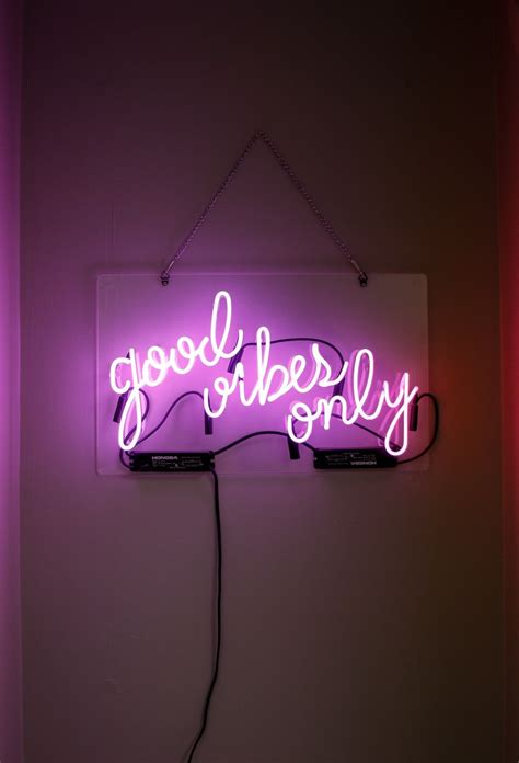 Positive Vibes Neon Hd Wallpapers On Wallpaperdog
