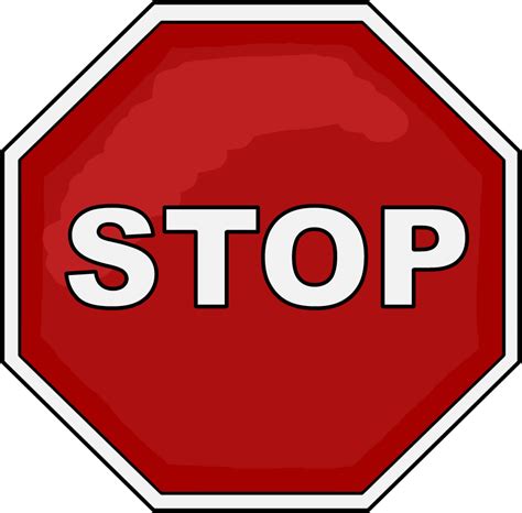 Printable Stop Sign Clip Art Customize And Print