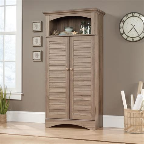 Armoires And Wardrobes Home Sauder Harbor View Storage Cabinet In