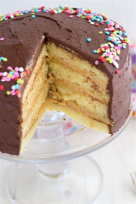 Not only does it taste amazing, but it often takes us back to the wonderful memories of childhood. Perfect Yellow Layer Cake {Peanut Butter Filling ...