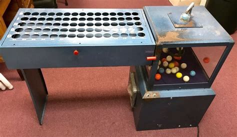 Capitol Bingo Table Machine Console Franklin Mixer Blower Cage Board