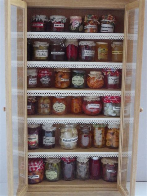 The Preserve Cupboard In The Pantry Of Poppyfield Dr My Doll House