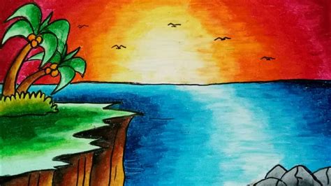 Belajar menggambar dan mewarnai dengan oil pastel.menggambar dengan pensilmacam macam teknik menggambar cara menggambar untuk anak sd menggambar menggunakan pensil cara membuat gambar 3 dimensi cara menggambar sketsa wajah cara menggambar untuk pemula cara. Tutorial Mewarnai Pemandangan Pantai Menggunakan Oil ...