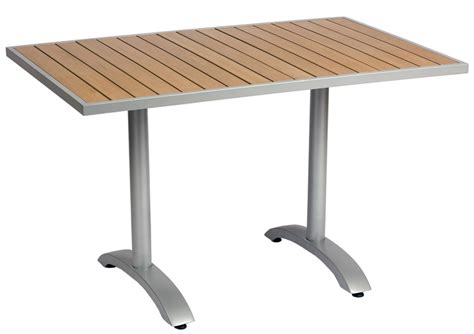 rectangular synthetic teak outdoor table top
