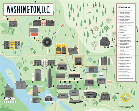Map Of Monuments In Washington Dc Map 2023