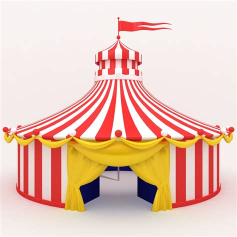 circus tent 3d model 24 fbx max 3ds obj free3d